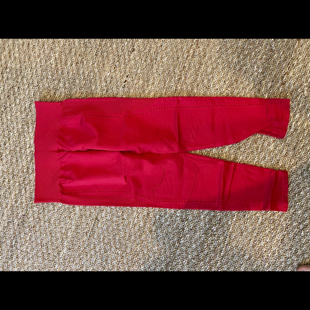 Fabletics red workout leggings. Size s.